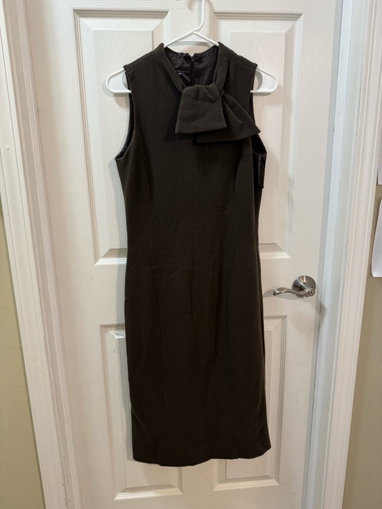 Giorgio Armani Dresses & Skirts - Giorgio Armani  Wool Knot Detail Midi Dress Size 40